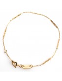 bracelet en or 9 carats martelé grunge