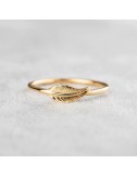 Bijou femme bague plume petit modèle