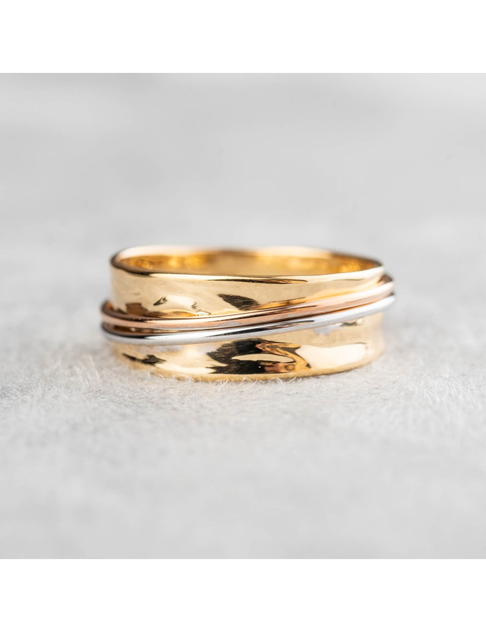 Bague 3 Or froissé