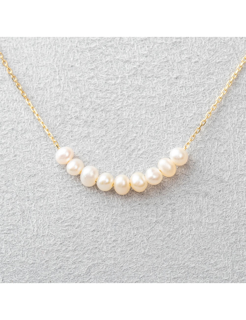 Collier en Or perles d'eau douce.
