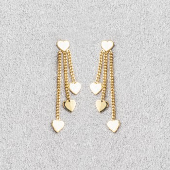 Boucle femme quatre coeur.