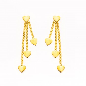 Boucle femme quatre coeur.