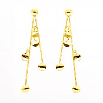 Boucle femme cascade de rond froissé.