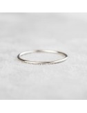 Bague fil simple or jaune blanc ou rose 18 Carats.
