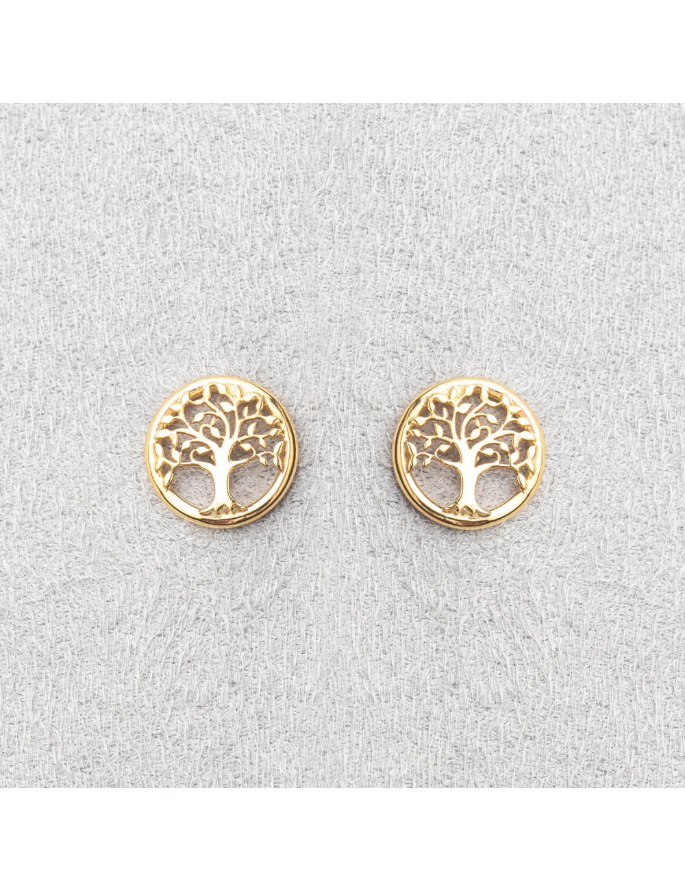 Boucle d'oreille femme arbre de vie 18 carats. Boucle d'oreille femme arbre de vie 18 carats.