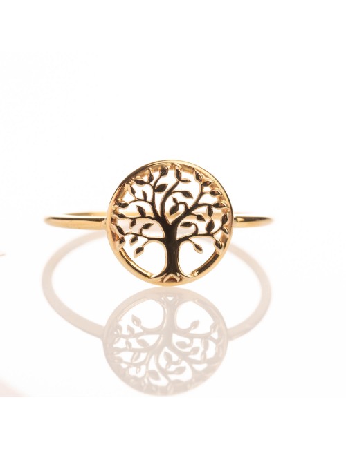 Bague arbre de vie en or 9 carats.