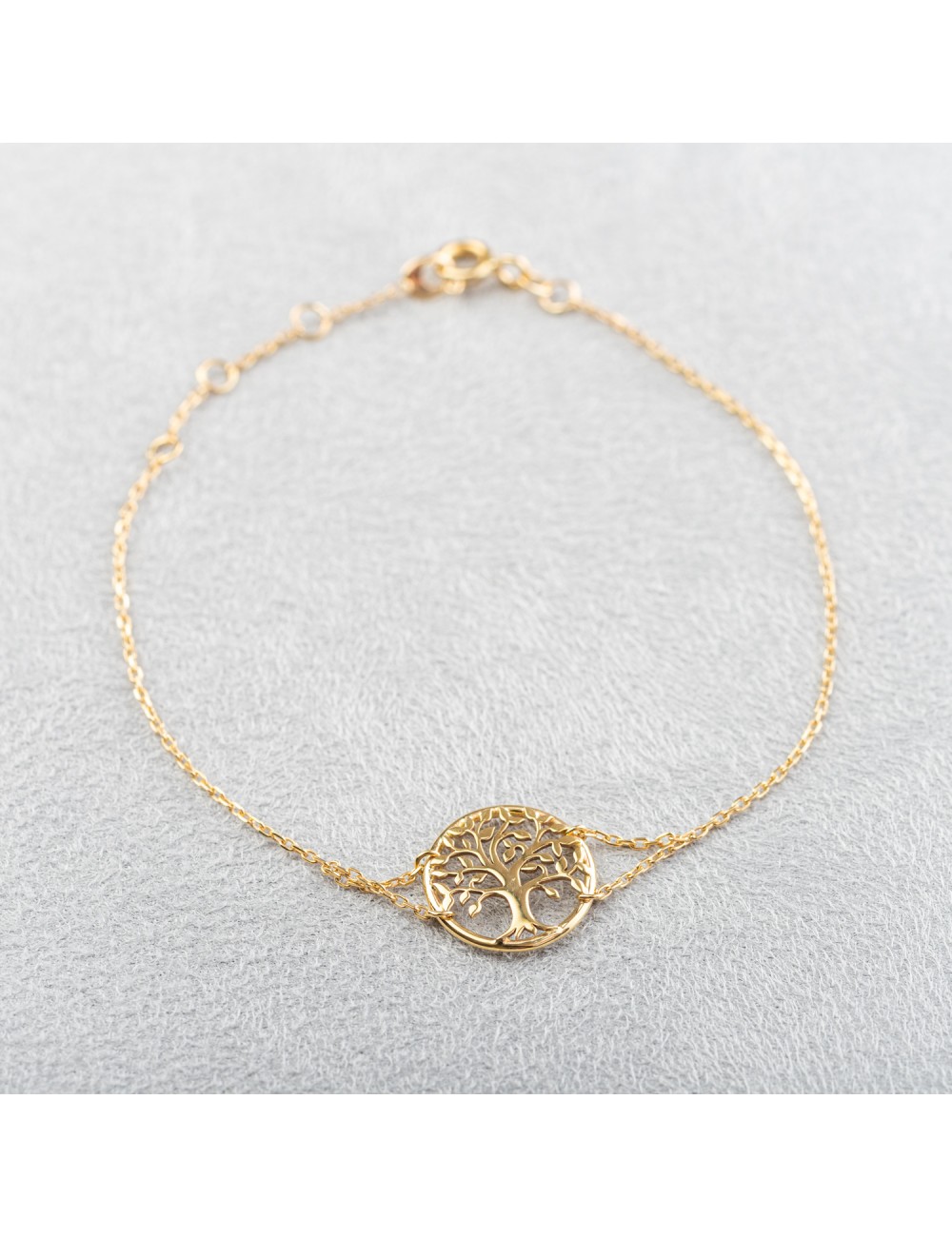 Bracelet femme arbre de vie en or 18 carats.